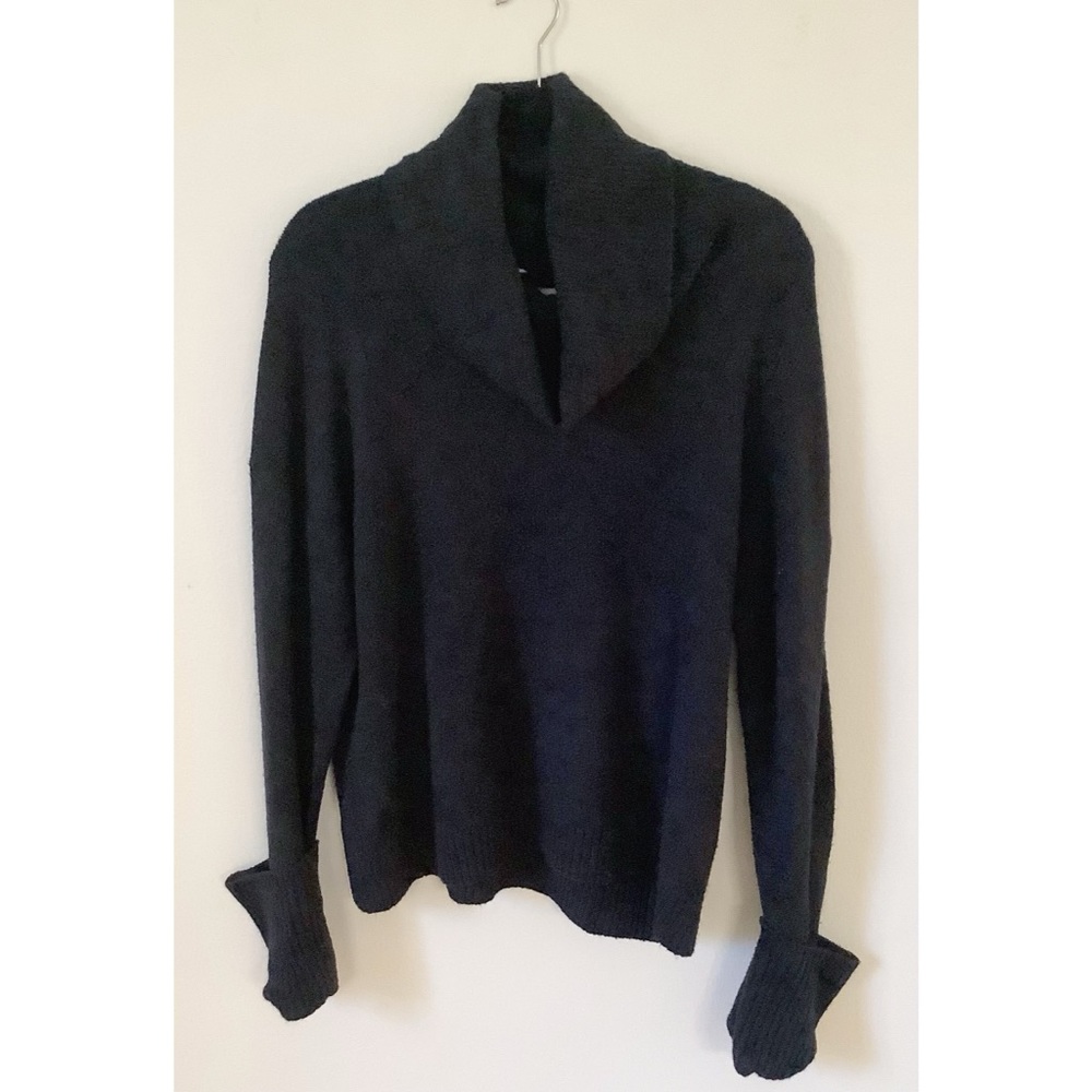 Chelsea28 Black Cowl Neck Turtleneck Oversized Sweater Women Medium NEW TAGS $69 - Picture 2 of 5